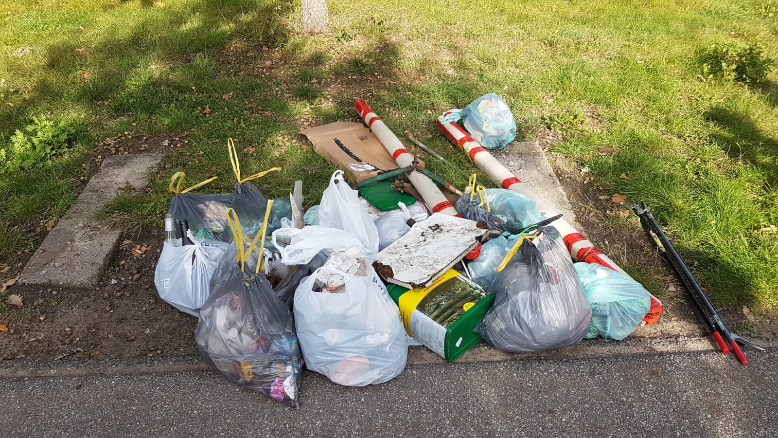 Müllsammelaktion im Herzberger Stadtpark